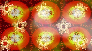 Birçok turuncu soyut çiçekli tropik, pürüzsüz bir desen. Varicoloorange raster kusursuz çizim. Küçük çiçekte sevimli çiçek deseni var..