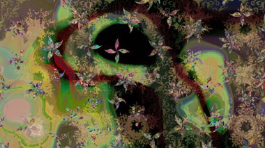 Raster illüstrasyonu. Renkli arka planda güzel kar taneleri. Kar tanesi ikonu, izole edilmiş. Düz tasarım.