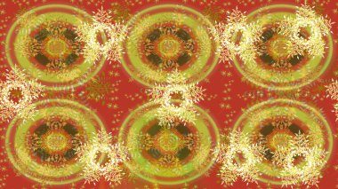 Varicoloorange Raster çizimi. Birçok turuncu çiçekli tropikal eskiz deseni. Küçük çiçekte sevimli çiçek deseni var..