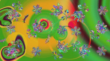 Kış arka plan. Raster Noel renkli arka plan ile düşen kar tanesi. Noel kar taneleri ile arka plan. Raster illüstrasyon.