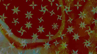 Kar tanesi süs desen. Snowflakes desen. Kar taneleri arka plan. Arka plan üzerinde izole soyut kar taneleri ile düz tasarım. Raster illüstrasyon.