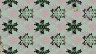 Kar tanesi raster arka planı. Kış grisi ve nötr noel kar kristal elementi. Meteoroloji buz koleksiyonu. Xmas Frost kar taneleri izole edilmiş siluet sembolü. Raster illüstrasyonu.