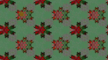 Şirin çiçek elementleri. Raster illüstrasyonu. Taslak desenli, modaya uygun kumaş deseni. Renkli Bahar Teması eskiz kalıbı. Düz Çiçek Elementleri Tasarımı.