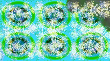 Kar taneleri arka plan. Snowflakes desen. Kar tanesi süs desen. Raster resim. Düz çizmek özgeçmişlerine izole soyut kar taneleri ile.