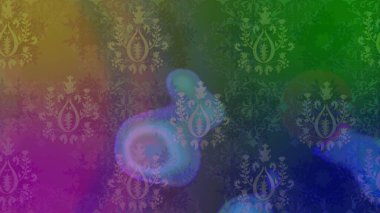 Basit bir kar tanesi. Yeşil ve mor renkli şirin kar taneleri. Soyut duvar kâğıdı, ambalaj dekorasyonu. Kışın sembolü, mutlu noeller, mutlu yeni yıl kutlaması Raster illüstrasyonu..
