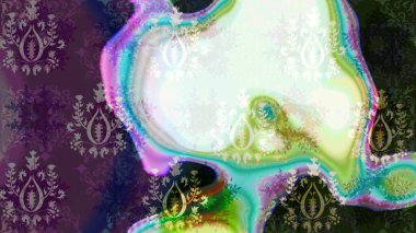 Renkli arka planda izole kar taneleri. Raster illüstrasyonu. Kar taneleri radyal nötr ve gri renkler.