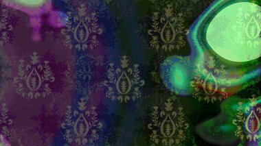 Basit bir kar tanesi. Gri ve yeşil renklerin çizimi. Soyut duvar kâğıdı, ambalaj dekorasyonu. Kışın sembolü, mutlu noeller, mutlu yeni yıl kutlaması Raster illüstrasyonu..