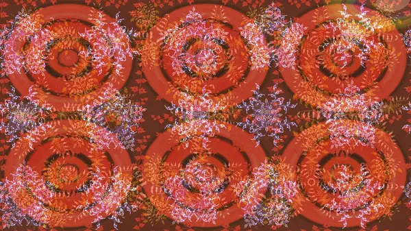 Yapraklı çiçekler ve turuncu renkli papatya çiçekleri. Eskiz arkaplan modeli. Raster - stok.