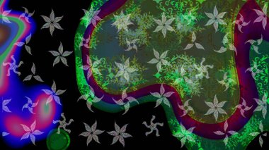 Eski usul. Eskiz geçmişi. Raster illüstrasyonu. Kumaş, tekstil, duvar kağıdı baskısı için. Tomurcukları çiçek olan sevimli bir çiçek deseni. Raster..