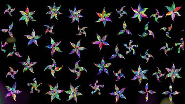 Çiçekli yaz çiçekleri. Motley illüstrasyonu. Küçük çiçekte güzel bir desen. Küçük renkli çiçekler. Robot resim. Moda baskıları için zarif bir şablon.