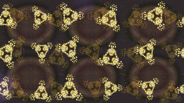 Raster Illustrasyon 'daki Çiçek Deseni' nin son moda çizimi. Kahverengi, gri ve mor renkte çiçekler. Renkli Yaz Temalı eskiz kalıbı. Düz Çiçek Elementleri Tasarımı.