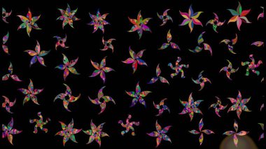 Çiçekli eskiz arkaplanı. Çocuk stili. Renkli Bahar Teması eskiz kalıbı. Düz Çiçek Elementleri Tasarımı.