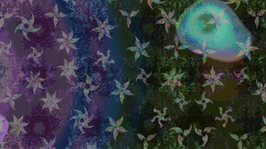 Kış konsepti Raster illüstrasyonu. Düz yatıyordu. Gri ve mavi renkte kar tanelerinden oluşan kış deseni.