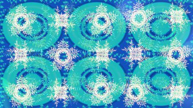 Farklı kar taneleri toplayıcısı, mavi ve nötr renklerde kış elementleri. Raster Noel soyut renkli arkaplan ve tatlı kar tanesi.