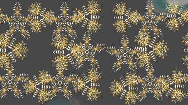 Renkli bir arka planda izole edilmiş güzel raster grisi ve kahverengi kar taneleri. İllüzyon. Kar taneleri, kar yağışı. Düşen Noel stilize kar taneleri.