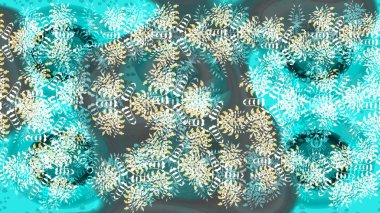 Raster illüstrasyonundaki çiçek desenli çizim. Mavi renkte çiçekler.