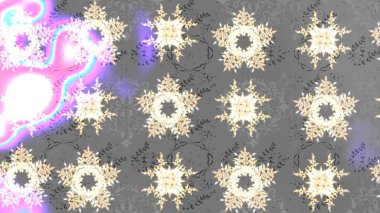 Raster grisi ve nötr kar tanesi izole edilmiş. Güzel bir kış süsü. Renkli kar taneleri Raster illüstrasyonu.