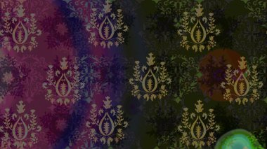 Kar tanesi süs desen. Snowflakes desen. Kar taneleri arka plan. Arka plan üzerinde izole soyut kar taneleri ile düz tasarım. Raster illüstrasyon.