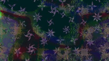 Şirin çiçek elementleri. Raster illüstrasyonu. Taslak desenli, modaya uygun kumaş deseni. Renkli Bahar Teması eskiz kalıbı. Düz Çiçek Elementleri Tasarımı.