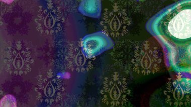 Çiçekli eskiz deseni. Suluboya çizimi. Gri renkli çiçekler. El çizimi.