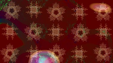 Kahverengi renkte şirin bir kar tanesi. Soyut duvar kâğıdı, ambalaj dekorasyonu. Kışın sembolü, mutlu noeller, mutlu yeni yıl kutlaması Raster illüstrasyonu. Kar tanesi kadar basit..