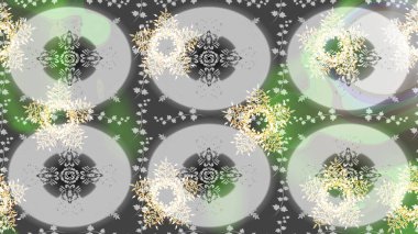 Noel ve yeni yıl moda baskıları için tatil tasarımı. Gri ve nötr kar taneleri. Raster illüstrasyonu. Kar tanelerinin soyut arkaplanlı Noel deseni.