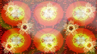 Kar tanesi süs desen. Kar taneleri arka plan. Snowflakes desen. Raster resim. Düz çizmek özgeçmişlerine izole soyut kar taneleri ile.