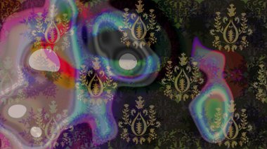 Düz dizayn. Kar Tanesi Mozaik ikonu. Siluet kar tanesi işareti izole edilmiş gri ve kahverengi renkler. Grafiksel element dekorasyonu. Raster illüstrasyonu. Sembol kışı, donmuş, Noel, yeni yıl tatili.