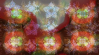 Raster illüstrasyonu. Robot resim. Küçük çiçekte sevimli çiçek deseni var..