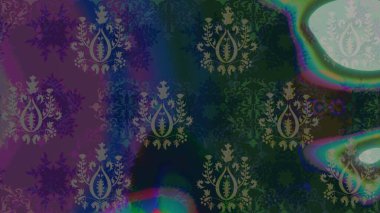 Sanat terapisi tarzı zen çizim için mavi ve gri mandala şeklinde kar taneleri. El çizimi, dövme stili, kumaş tasarımı ve Raster illüstrasyonunda kartlar..