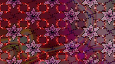 Karla süslenmiş Noel kar taneleri. Noel şenliği geçmişi. Raster illüstrasyonu.