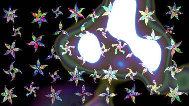 Raster illüstrasyonu. Kar taneleri ve raster arkaplanlı Noel karalaması deseni.