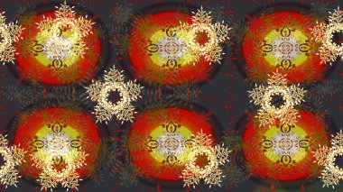 Üzerinde gri ve kahverengi kar taneleri olan bir Noel kartı. Kar taneleri arka planda. Kış kartı Mutlu Noeller, yeni yıl ve mutlu bayramlar..