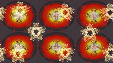 Renkli arka planda kar taneleri. Kar tanesi ikonu, izole edilmiş. Düz dizayn. Renkli kar tanesi Raster çizimi. Simgeler, etiketler. Raster illüstrasyonu.