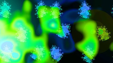 Kar tanesi süs desen. Snowflakes desen. Kar taneleri arka plan. Arka plan üzerinde izole soyut kar taneleri ile düz tasarım. Raster illüstrasyon.