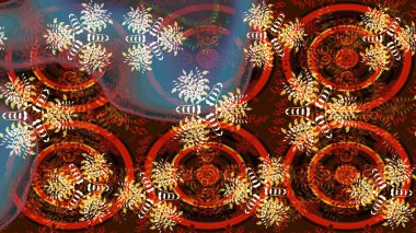 Çizim çiçek deseni duvar kâğıdı olarak kullanılabilir. Raster illüstrasyonu. Kahverengi renkte çiçekler.