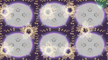 Karla süslenmiş Noel kar taneleri. Noel şenliği geçmişi. Raster illüstrasyonu.