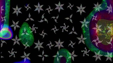 Raster kar taneleri deseni. Renkli arka planda güzel kar taneleri. Raster illüstrasyonu.