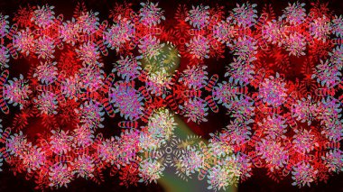 Raster kar taneleri arka planda. Raster illüstrasyonu. Kar taneleri deseni. Soyut kar taneleri arkaplanda izole edilmiş düz dizayn. Kar tanesi renkli desen.