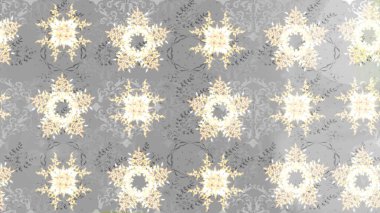 Üzerinde gri renkte karalamalar olan çiçek desenleri çiz. Raster illüstrasyonu.