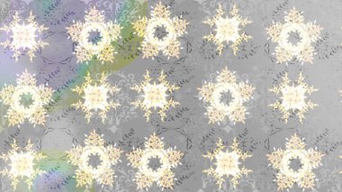 Noel süsleri ve Noel süsleri. Raster Noel soyut renkli arkaplan ve düşen kar tanesi.