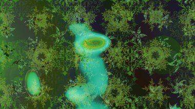 Raster resim. Raster kar taneleri desen. Renkli arka plan üzerinde raster sevimli kar taneleri.