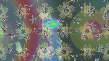 Desen snowflakes.raster Noel soyut renkli arka plan ile düşen kar tanesi. Raster illüstrasyon.