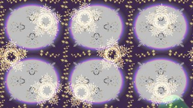 Karla süslenmiş Noel kar taneleri. Noel şenliği geçmişi. Raster illüstrasyonu.