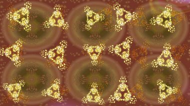 Raster kahverengi ve sarı kar tanelerinden izole edilmiş. Kar taneleri koleksiyonu. Güzel bir kış süsü. Raster illüstrasyonu.