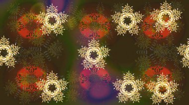 Çiçek ve yapraklı karalama şeklinde Raster çiçek deseni. Kahverengi renklerde bahar çiçekleri. Raster illüstrasyonu.