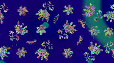 Mavi renkli çiçekler. Küçük çiçekte sevimli çiçek deseni var..