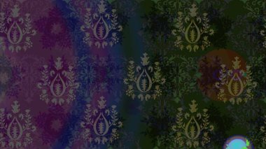 Kar tanelerinin soyut arkaplanlı Noel şablonu. Gri ve mor kar taneleri. Raster illüstrasyonu. Noel ve Yeni Yıl moda baskıları için tatil tasarımı.