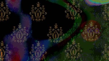 Kumaş veya Duvar Kağıdı Tasarımı. Mandalas 'ın dekoratif dokusu. Lace Snowflakes 'in etnik kökü. Stilize Çiçekler. Tekstil için Lacy Fashion Print. Raster illüstrasyonu. Halk Biçimi.