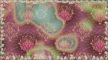 Çiçekli karalama şeklinde Raster çiçek deseni. Tarafsız renklerde çiçekler. Nazik, sevimli çiçek arkaplanı..